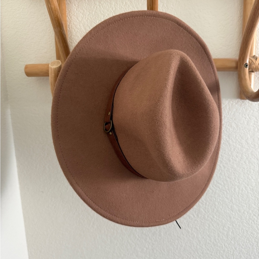 Artisan NY wool felt hat brown one size adjustable